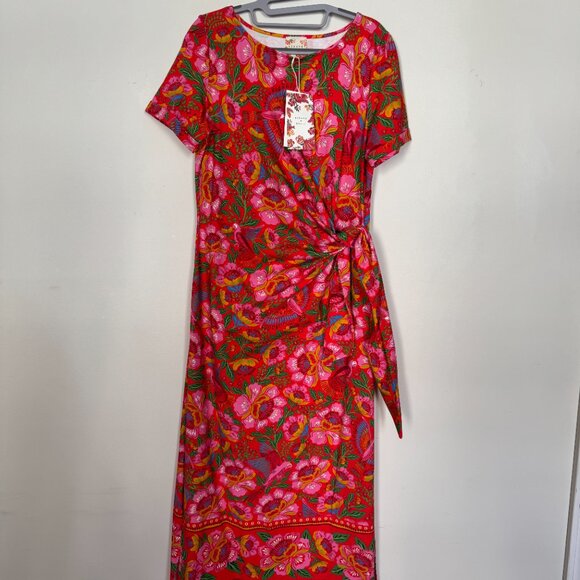 NWT Sezane x Farm Rio collab - Pippa Dress - floral/tropical/bird print - size L - Picture 6 of 17